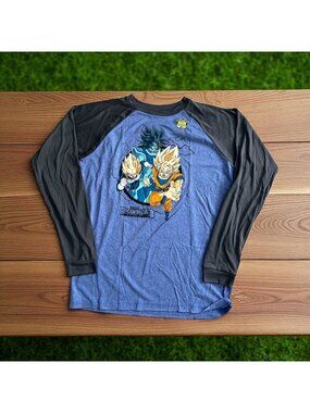 DRAGONBALL Z The Movie Boys Glow in The Dark Long Sleeve Shirt Size XL NEW NWOT